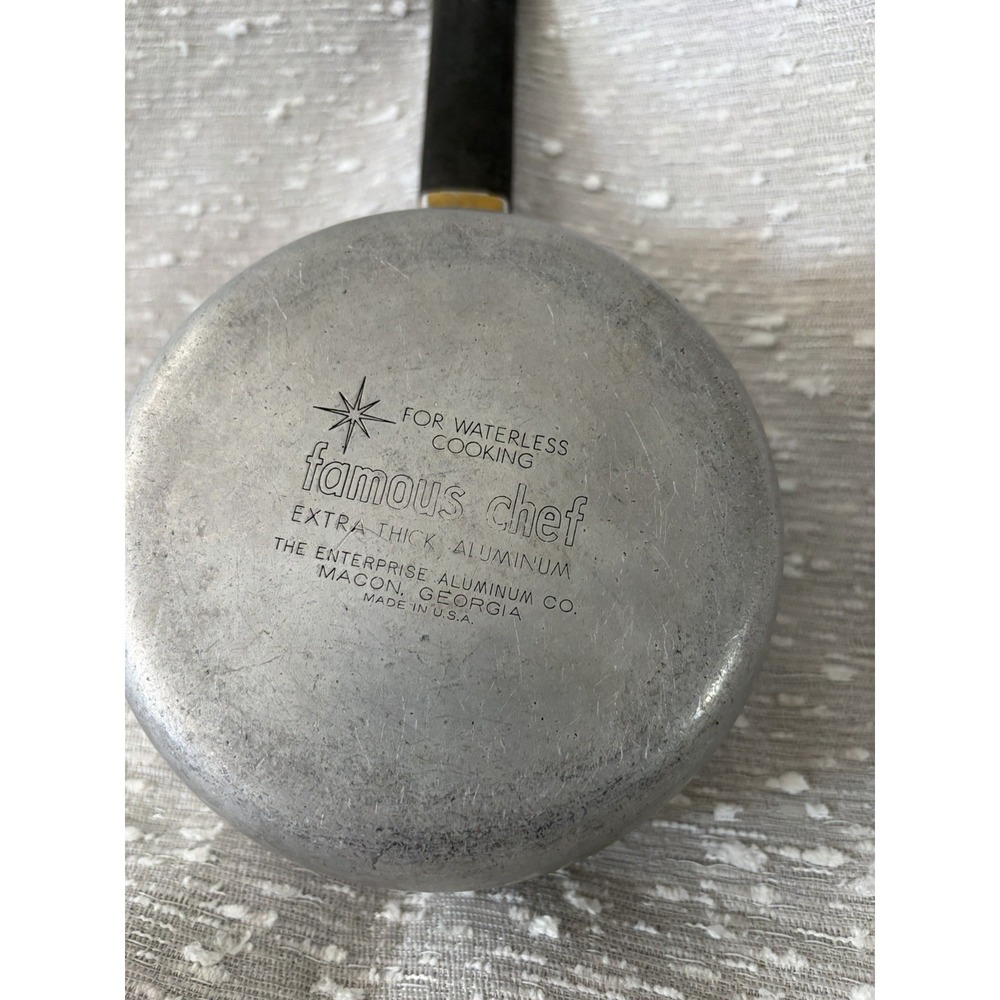 Famous Chef Extra Thick Aluminum Saucepan Enterprise Aluminum Waterless Cooking‎